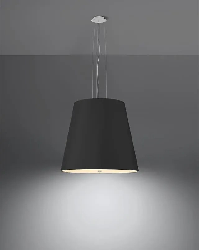 Żyrandol GENEVE 50 czarny SOLLUX  LIGHTING