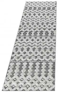 Dywan nowoczesny 3D La Casa szaro-kremowy 80 cm x 250 cm