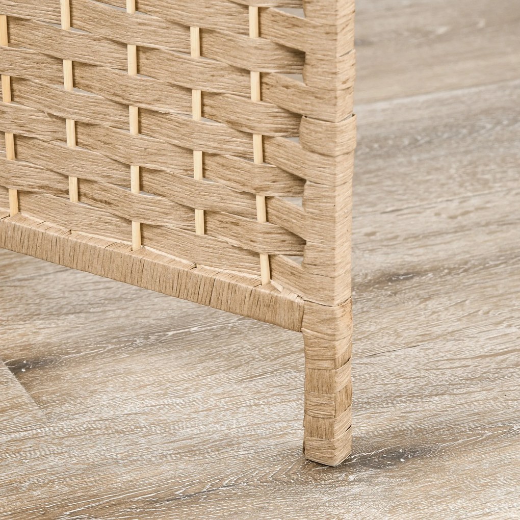 HOMCOM 4-częściowy parawan, 160 x 170 cm, składana przegroda z 2 półkami | Aosom PL