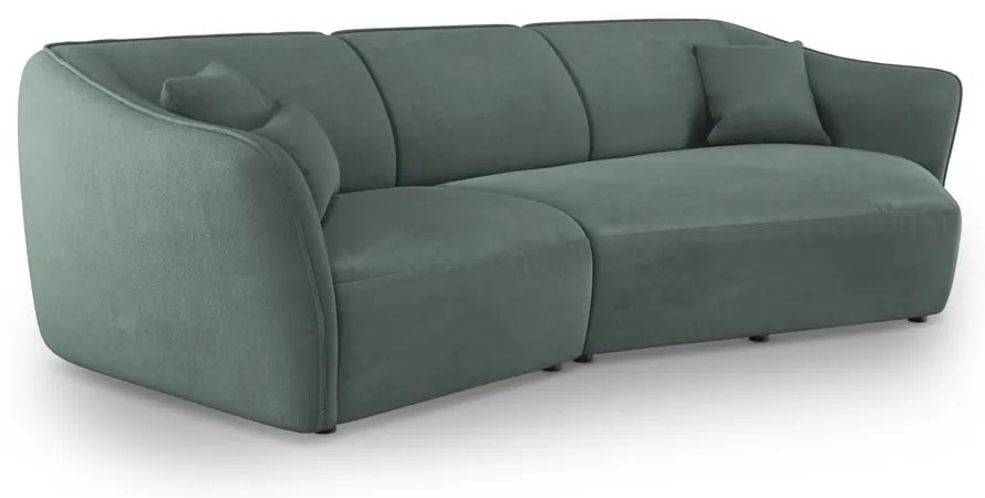 Turkusowy narożnik z materiału bouclé Tokyo – Cosmopolitan Design