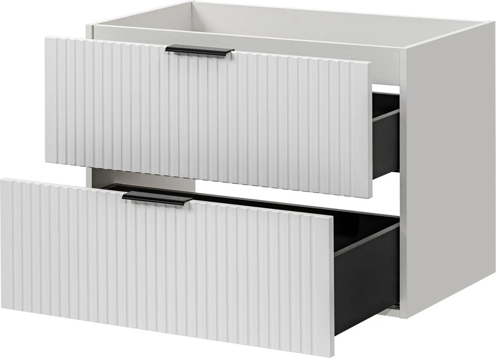 Szafka wisząca podumywalkowa biała 80 x 46 cm ASTROS White