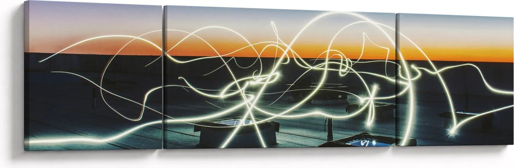 Obraz - widok nieba z dachu (170x50 cm)
