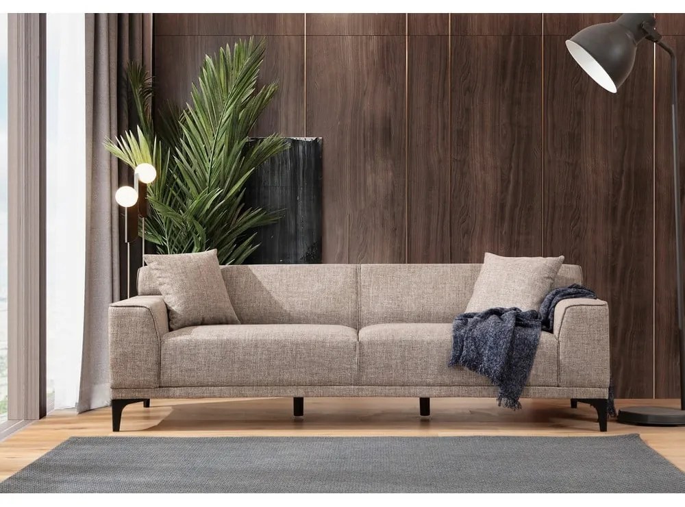 Jasnobrązowa sofa 212 cm Petra – Balcab Home