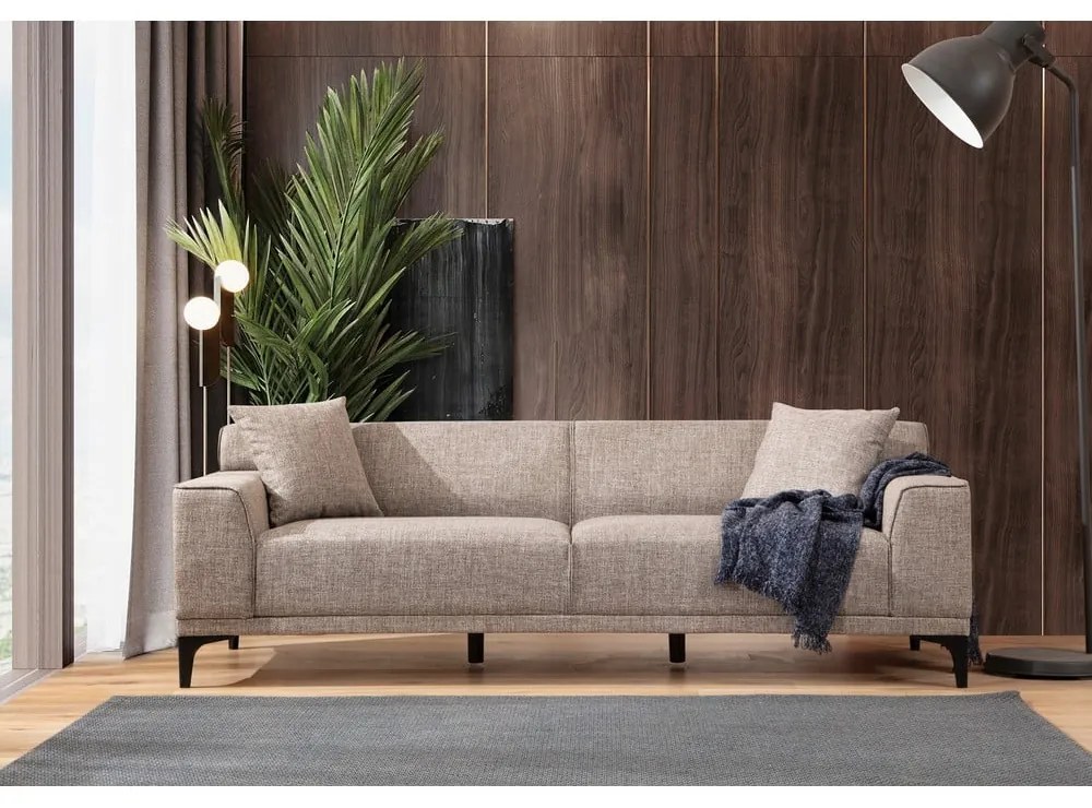 Jasnobrązowa sofa 215 cm Petra – Balcab Home