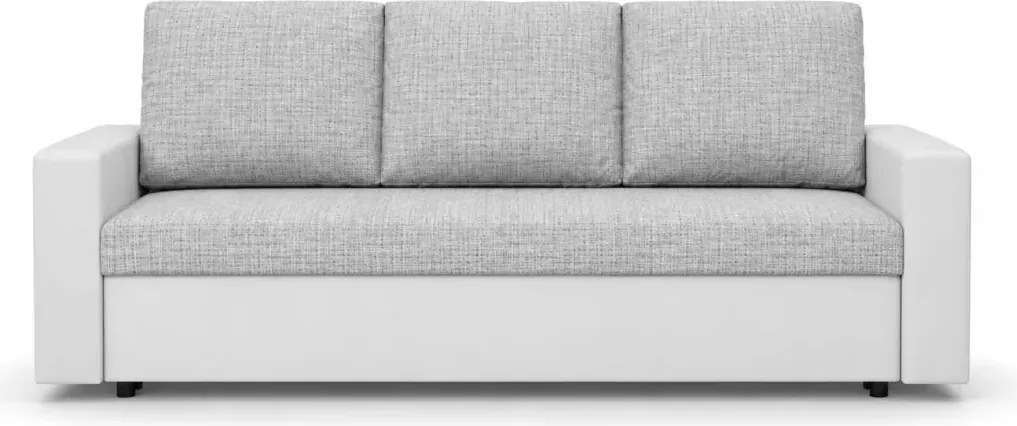 Kanapa rozkładana Landi z pojemnikiem na pościel – nowoczesna sofa 3-osobowa, funkcja spania