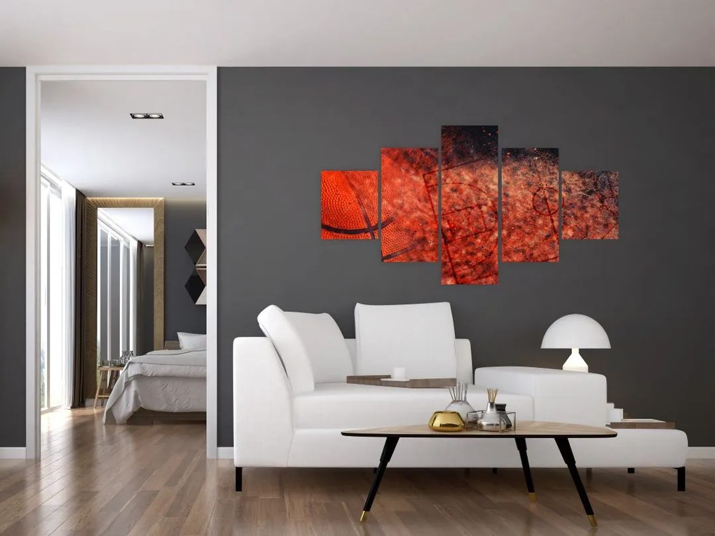 Obraz - Piłka do koszykówki (125x70 cm)