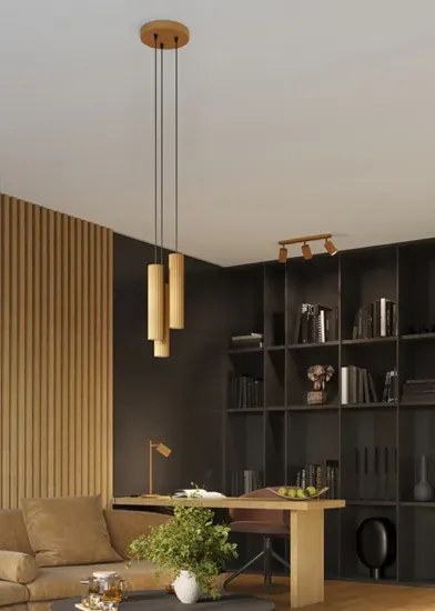 Nowoczesna złota lampa wisząca - 4X D299 P3-E21