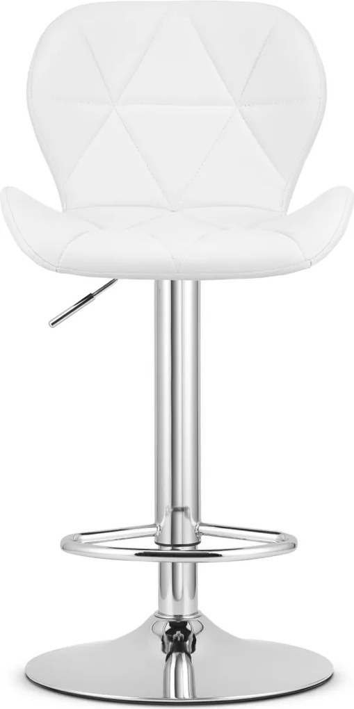 Promocja Krzesło barowe z ekoskóry WEST, białe II. gatunek