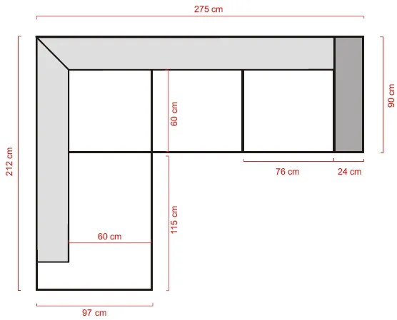 Narożnik MICA jasnobrązowy Wersja sofy: Lewy róg