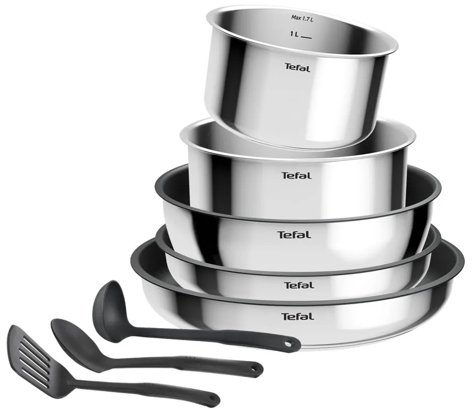 Zestaw garnków aluminiowych 9 szt. INGENIO Cook Eat L881S904 – Tefal