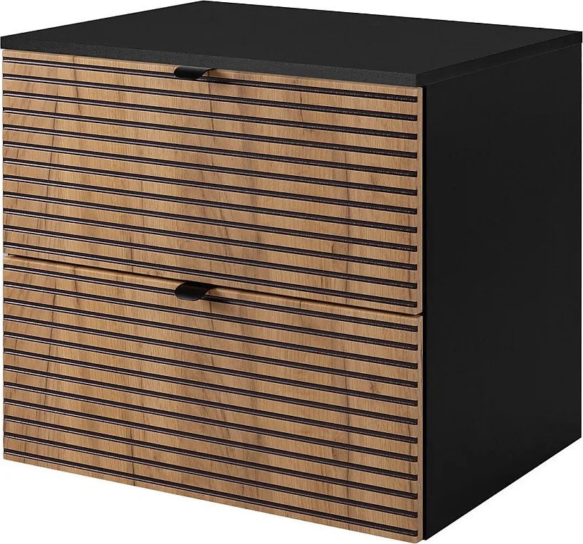 Meble łazienkowe, Czarny Mat, 60 x 57 x 46 cm