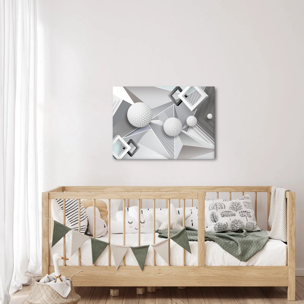 Geometryczny abstrakcyjny obraz (70x50 cm)