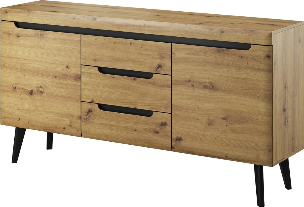 Komoda NORDICO 160 cm do Salonu Sypialni Dąb artisan