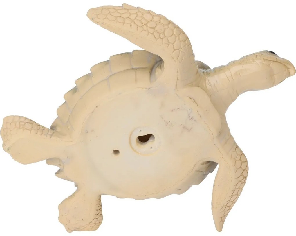 Dekoracja ścienna Żółw zielony, polyresin, 21 x 7 x 21,5 cm