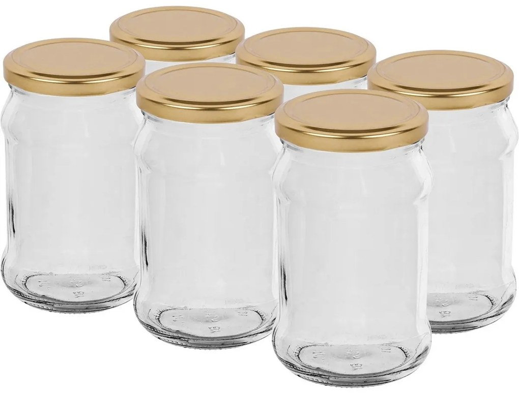 Browin Zestaw słoików z nakrętką Twist 500 ml, 6 szt.