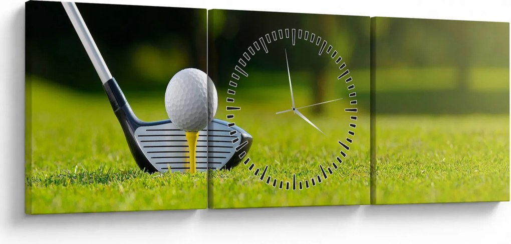 Obraz - Golf (z zegarem) (90x30 cm)