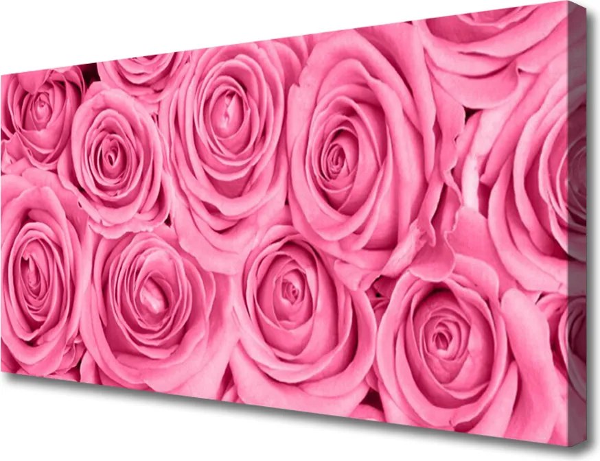 Obraz na płótnie Romantyczne Róże w Rozkwicie