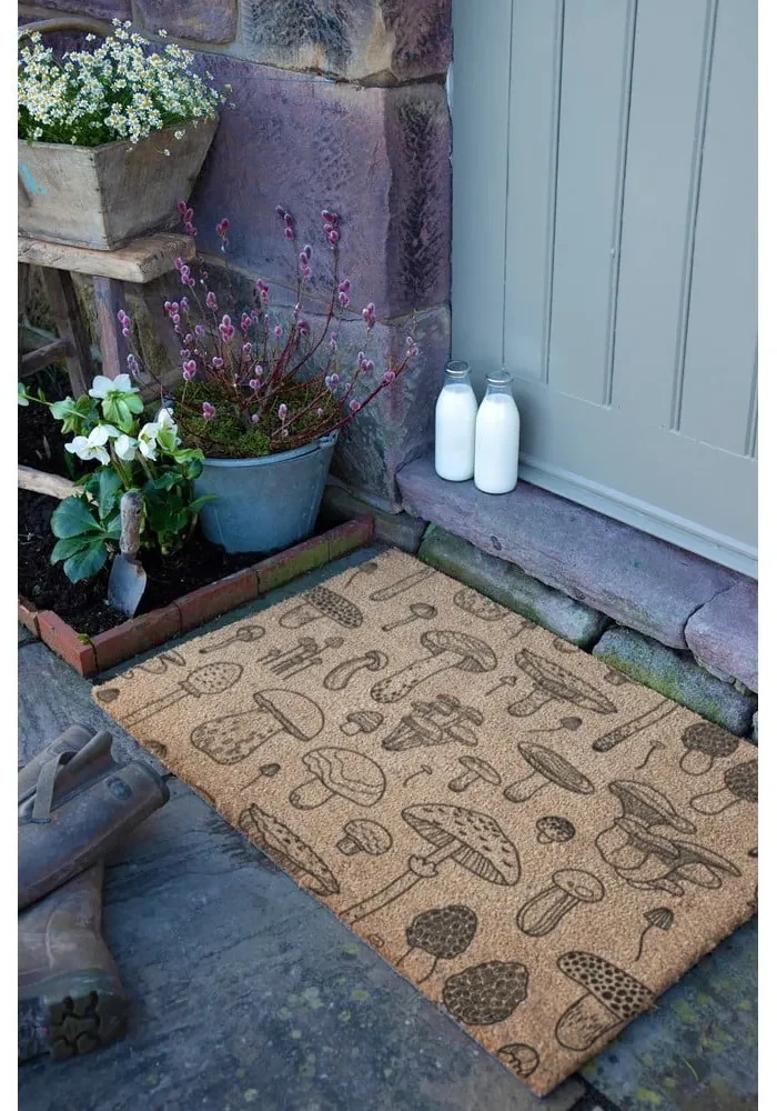 Wycieraczka z włókna kokosowego 60x90 cm Mushrooms – Artsy Doormats