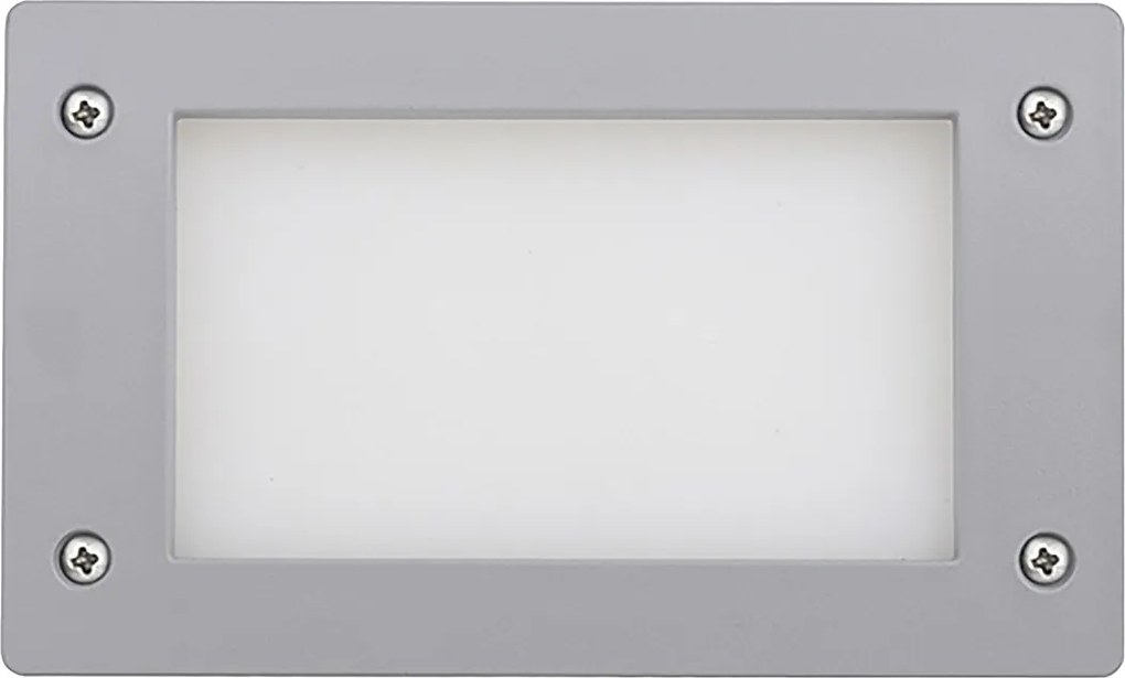 DEVON do wbudowania na zewn?trz, nowoczesny i uniwersalny styl - d?. 18,8 cm-kwadrat - Gx53 LED T2 3W - ?ywica - Kselect - ip66 - ?ywica i szary