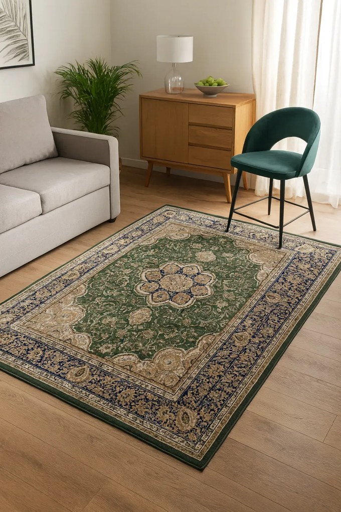 Zielony dywan w retro stylu R1-R82