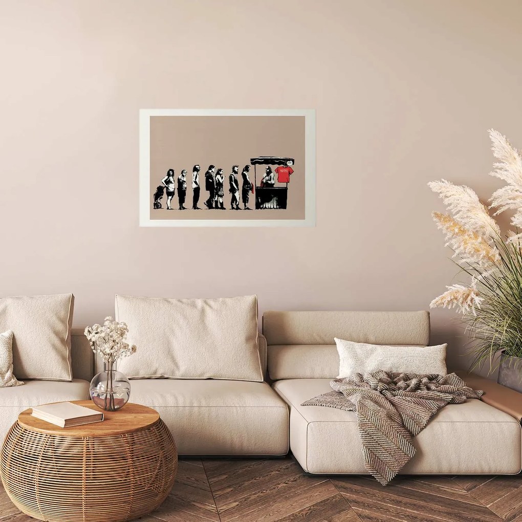 Plakat Zniszczyć kapitalizm 60x40 cm bez ramy z marginesem ARTGEIST B