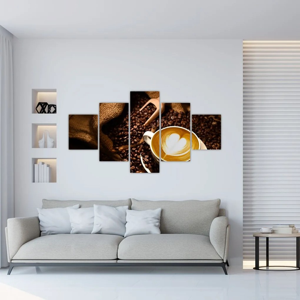 Obraz - Filiżanka kawy (125x70 cm)