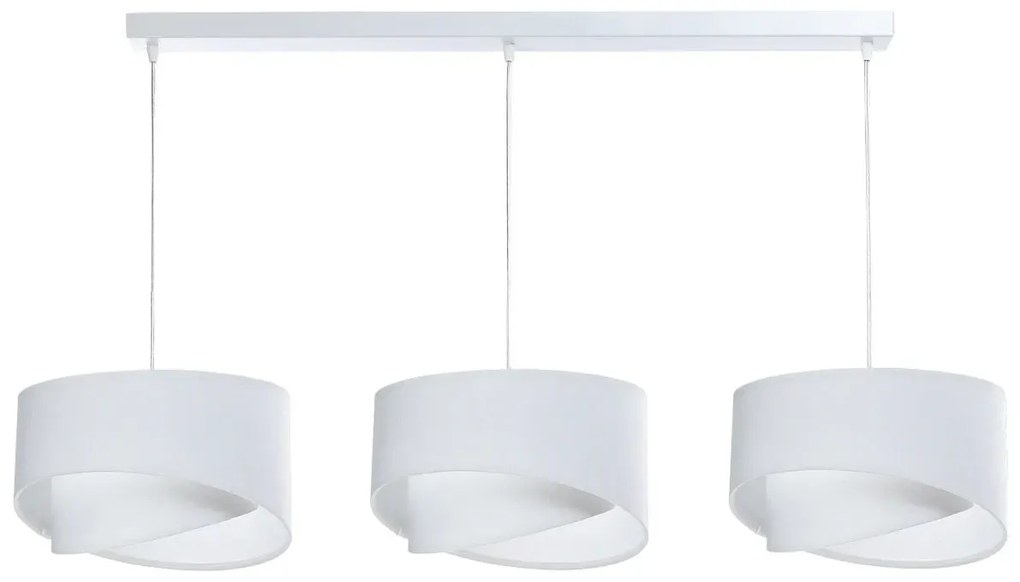 Biała skandynawska lampa wisząca nad stół - 5X S511 Z3-L24