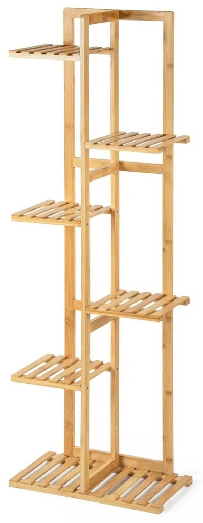 Stojak na rośliny G21 6 poziomów, bambusowy