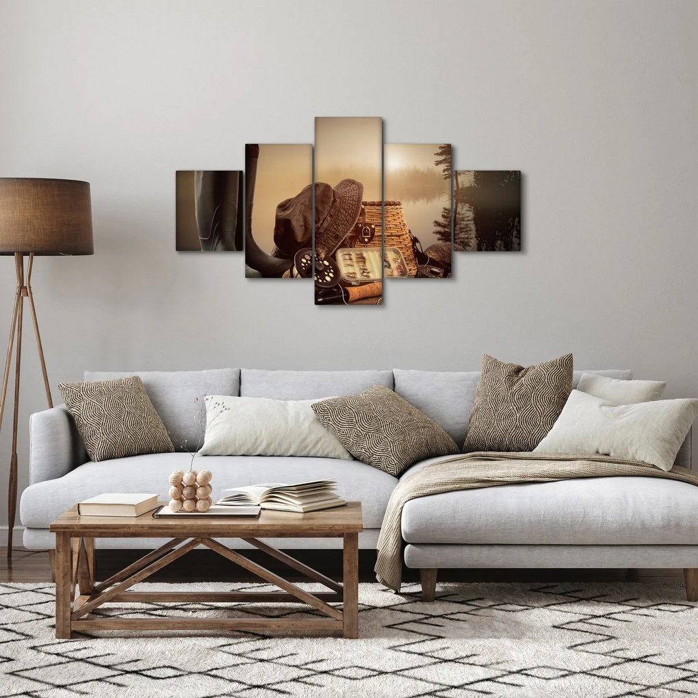 Obraz - Martwa natura rybactwa (125x70 cm)