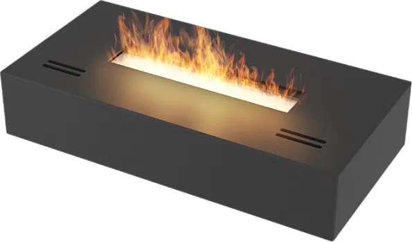 Wkład palnika na bioetanol ze stali nierdzewnej w kolorze matowej czerni, 40 cm