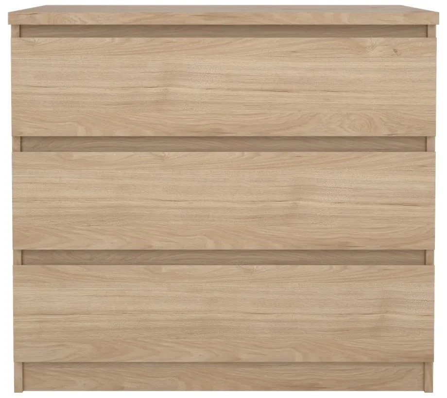 Komoda w dekorze dębu w naturalnym kolorze 77x70x50 cm Naia – Tvilum