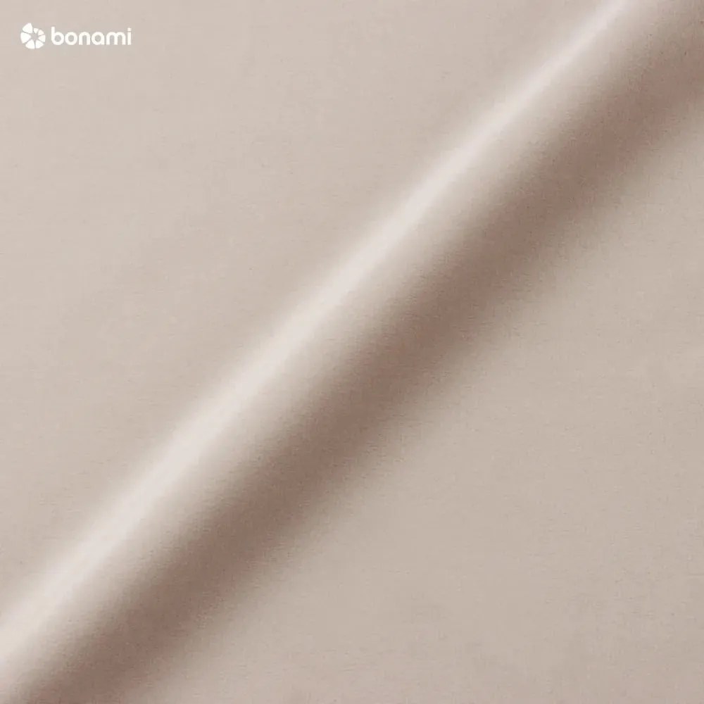 Białe/kremowe tapicerowane łóżko dwuosobowe bez stelaża 140x200 cm Leira – Meise Möbel