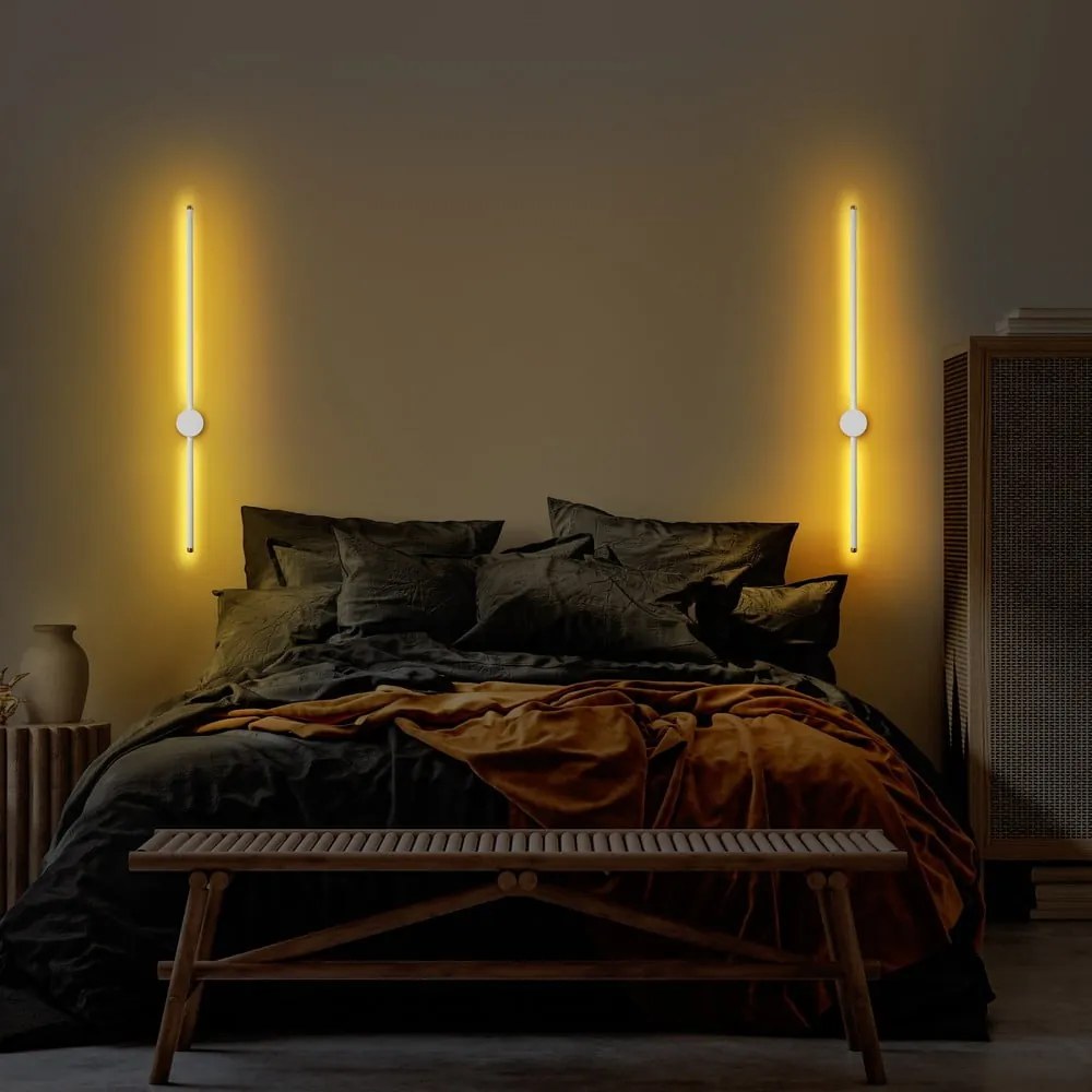 Biały kinkiet LED ø 7 cm Sword – Opviq lights