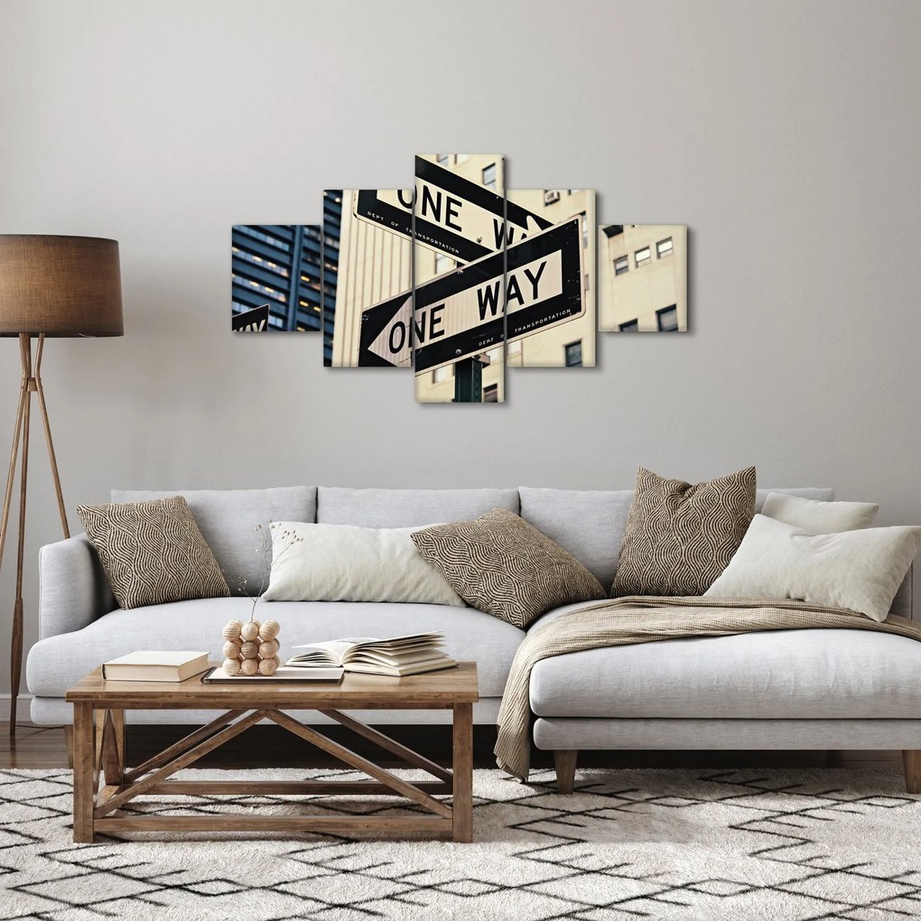 Obraz - New York ONE WAY (125x70 cm)
