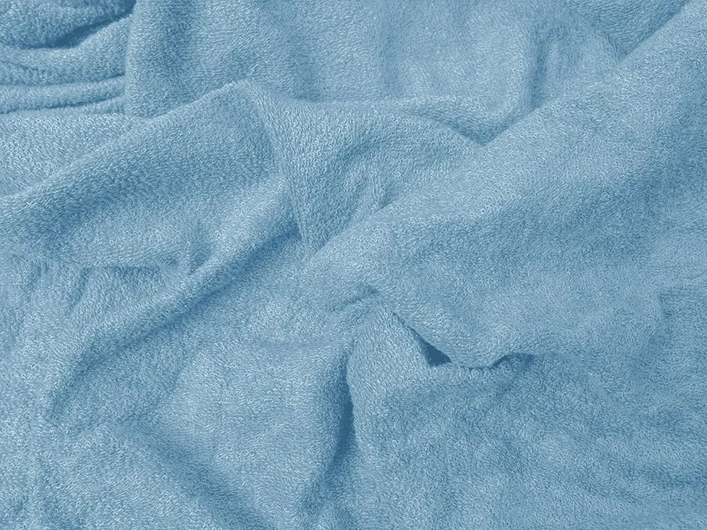 PrzytulneMieszkanie.pl Prześcieradło frotte EXCLUSIVE jasno niebieskie 200x220 cm
