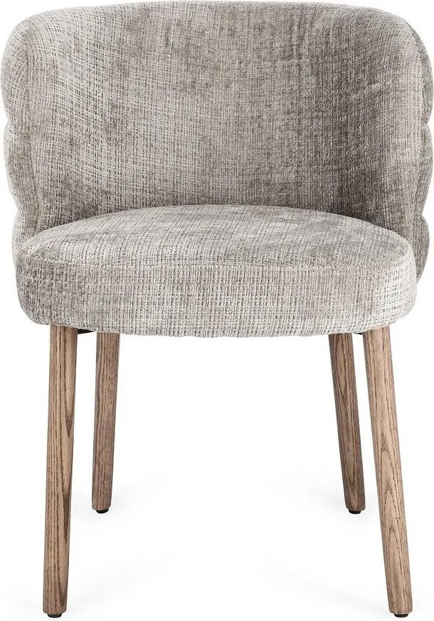 Szare tapicerowane krzesło Ilma – Bizzotto