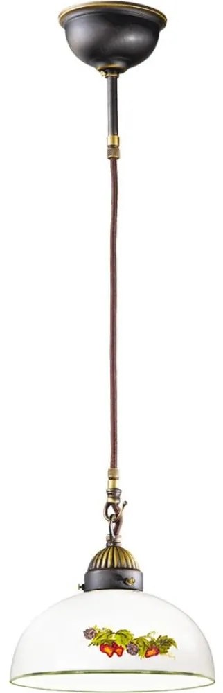 Kolarz 731.32.139 - Żyrandol na lince NONNA 1xE27/75W/230V śr. 36 cm winogrona/truskawki