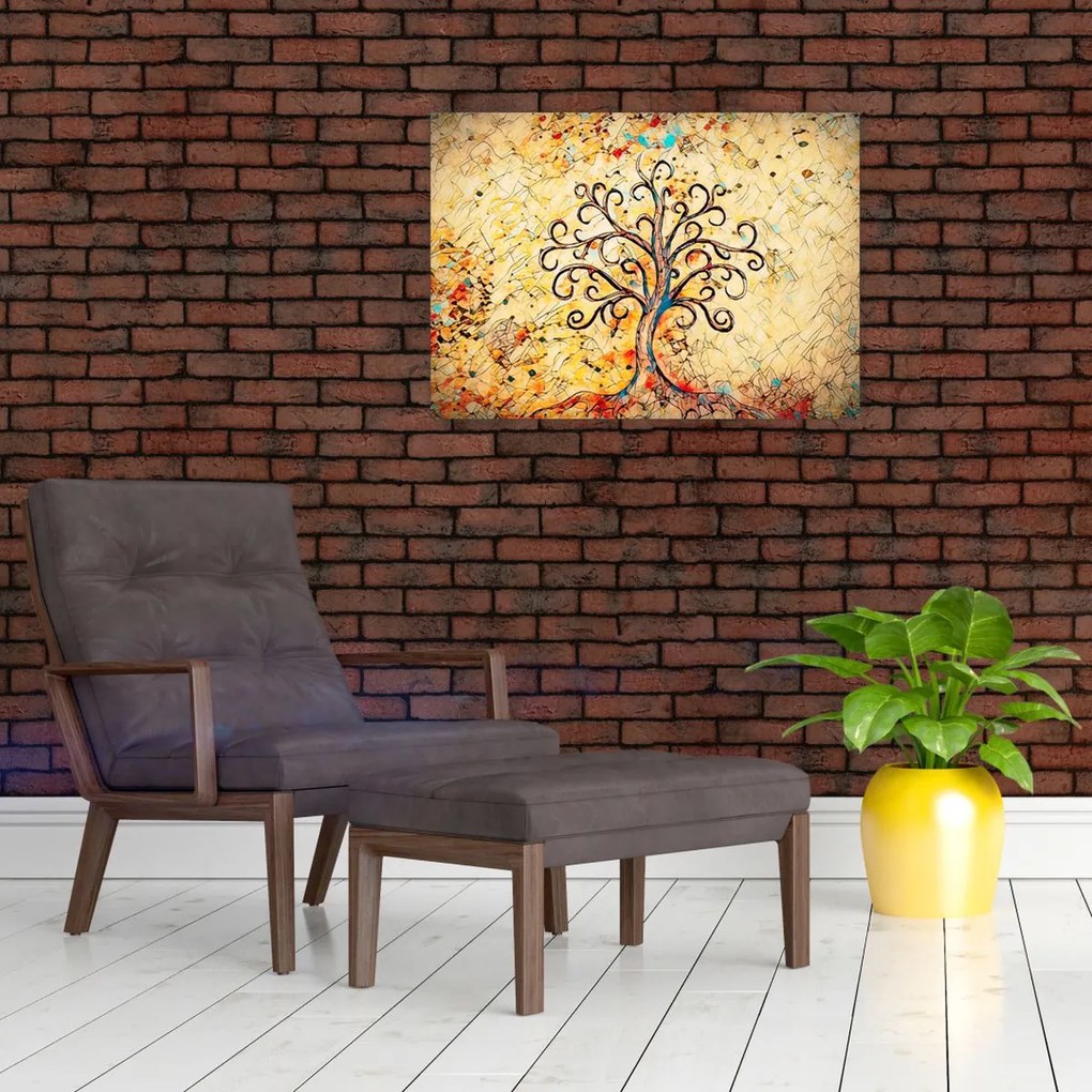 Obraz - Mozaika drzewo życia (70x50 cm)