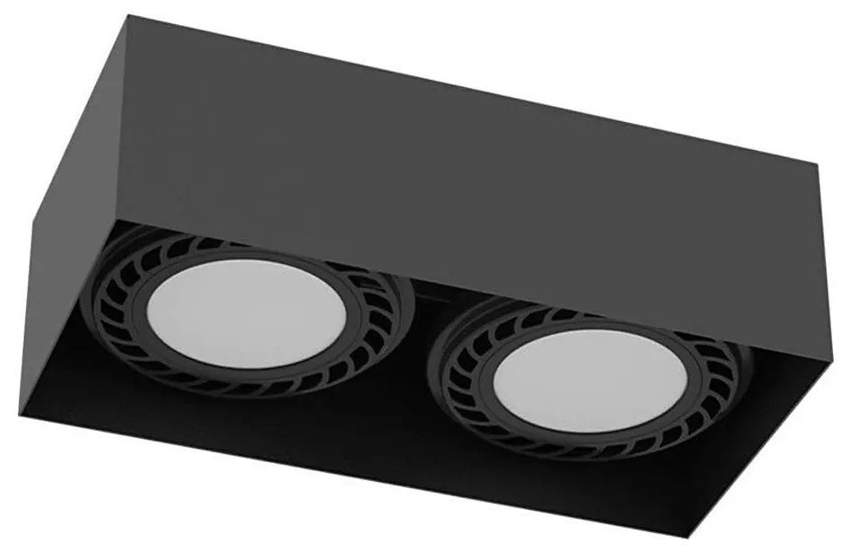 Brosline 1269 - Oprawa punktowa CAGE 2xGU10/18W/230V czarna