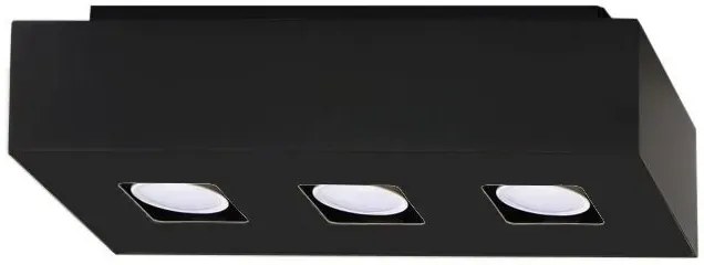 Plafon MONO 3 czarny SOLLUX  LIGHTING