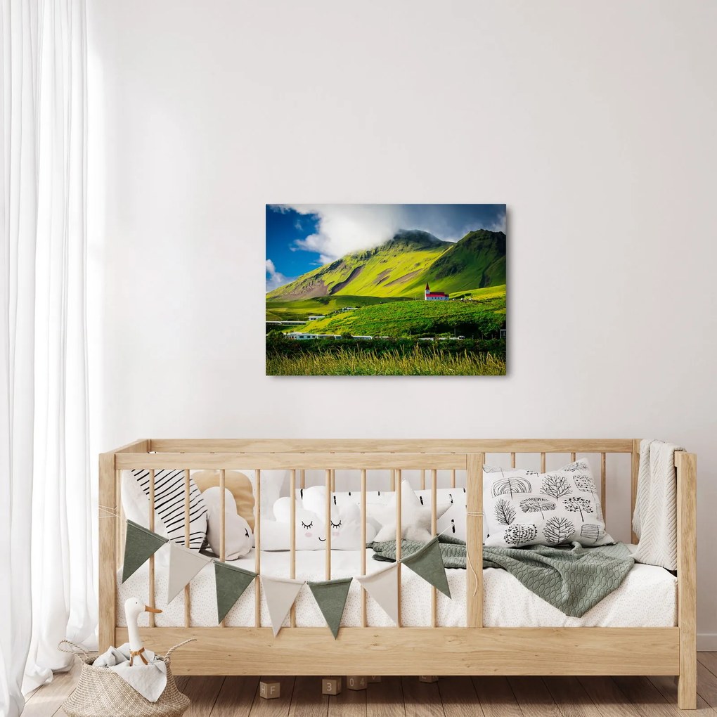 Obraz górskiego krajobrazu (70x50 cm)