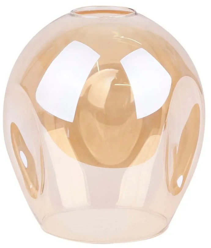 Czarna lampa wisząca ze szklanym kloszem 14x70 cm Aspa – Candellux Lighting
