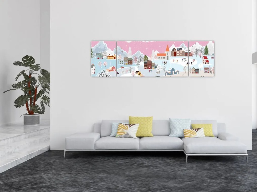 Obraz - Magiczna zima (170x50 cm)
