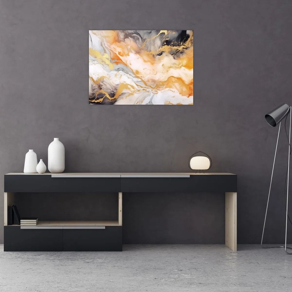 Obraz na szkle - Marmurkowe tło (70x50 cm)