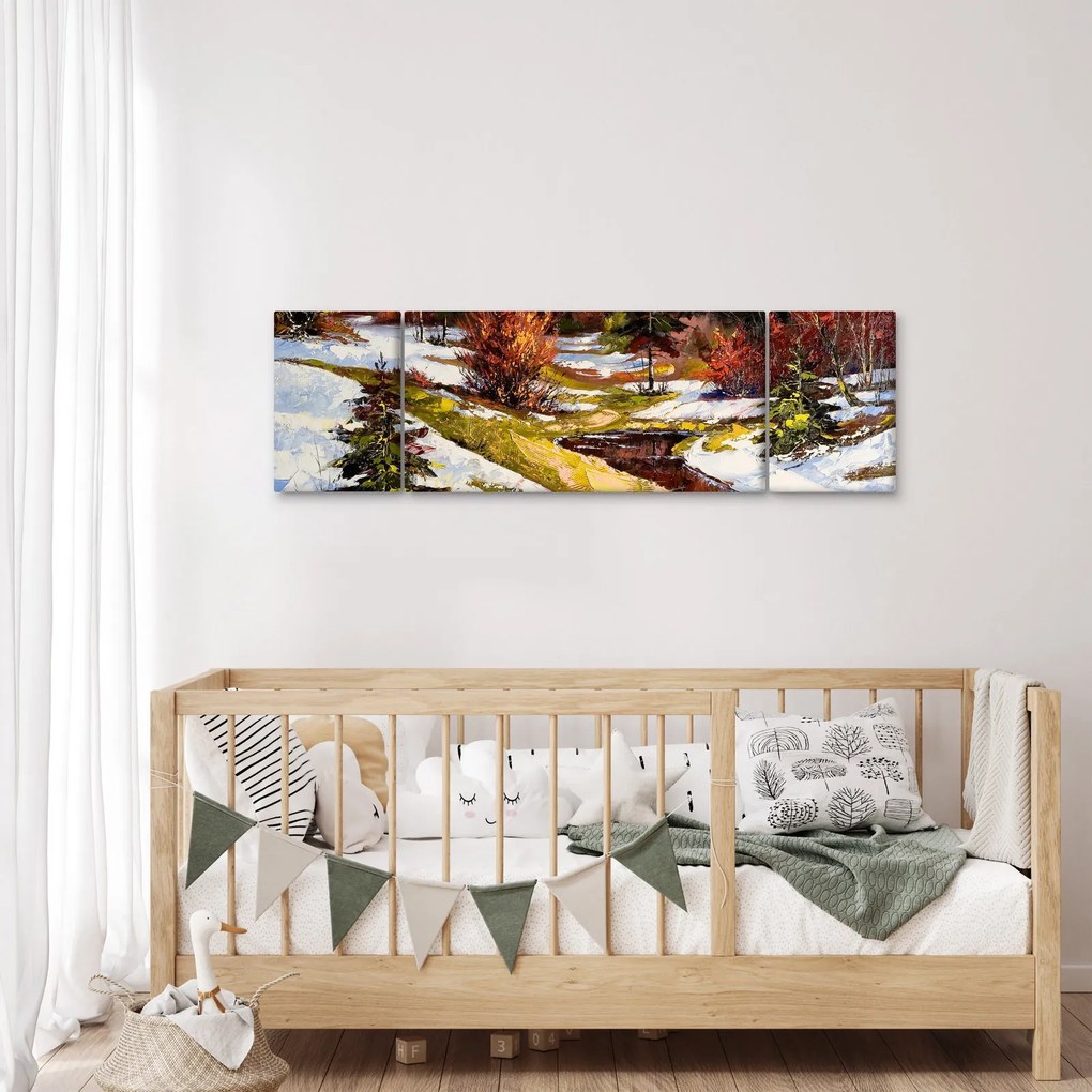 Obraz - Nadejście wiosny (170x50 cm)