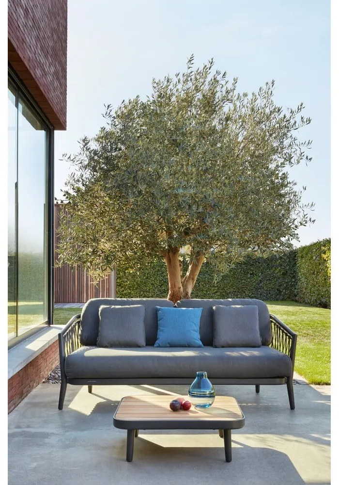 Ciemnoszara sofa ogrodowa Diamond – Diphano