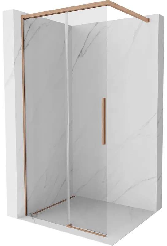 Mexen Rox ścianka prysznicowa Walk-in 70 x 200 cm, transparent 8 mm, miedź szczotkowana - 8C2-070-003-65-00