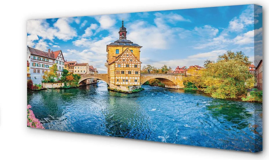 Fotoobraz na płótnie Mosty Starego Miasta o Zmierzchu