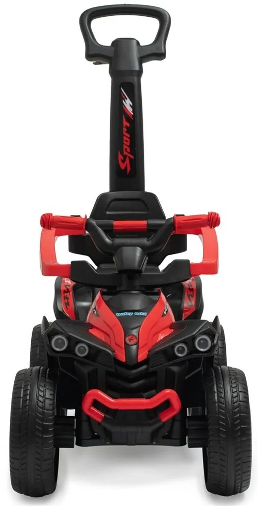 Baby Mix Odpychacz dla dzieci z prowadnicą Mega Prime EVA, czerwony