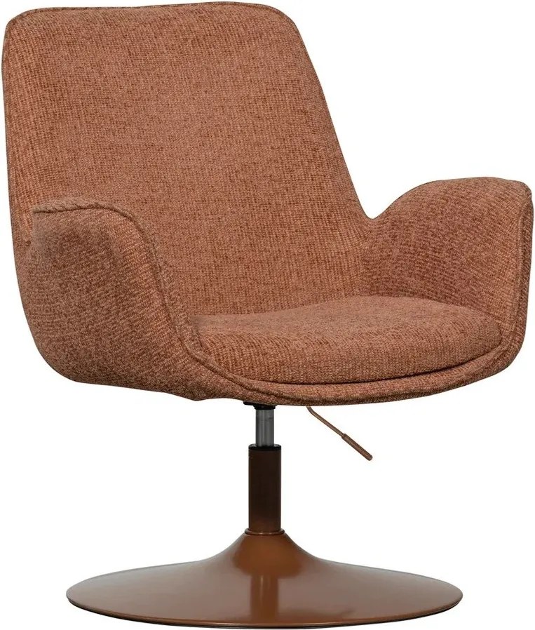 Pomarańczowy fotel z regulowaną wysokością siedziska Marten – WOOOD